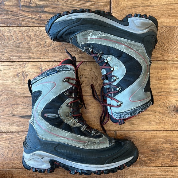 Columbia Other - Columbia Titanium Ice Field Winter Snow Boots Waterproof Insulated Men's Size 9